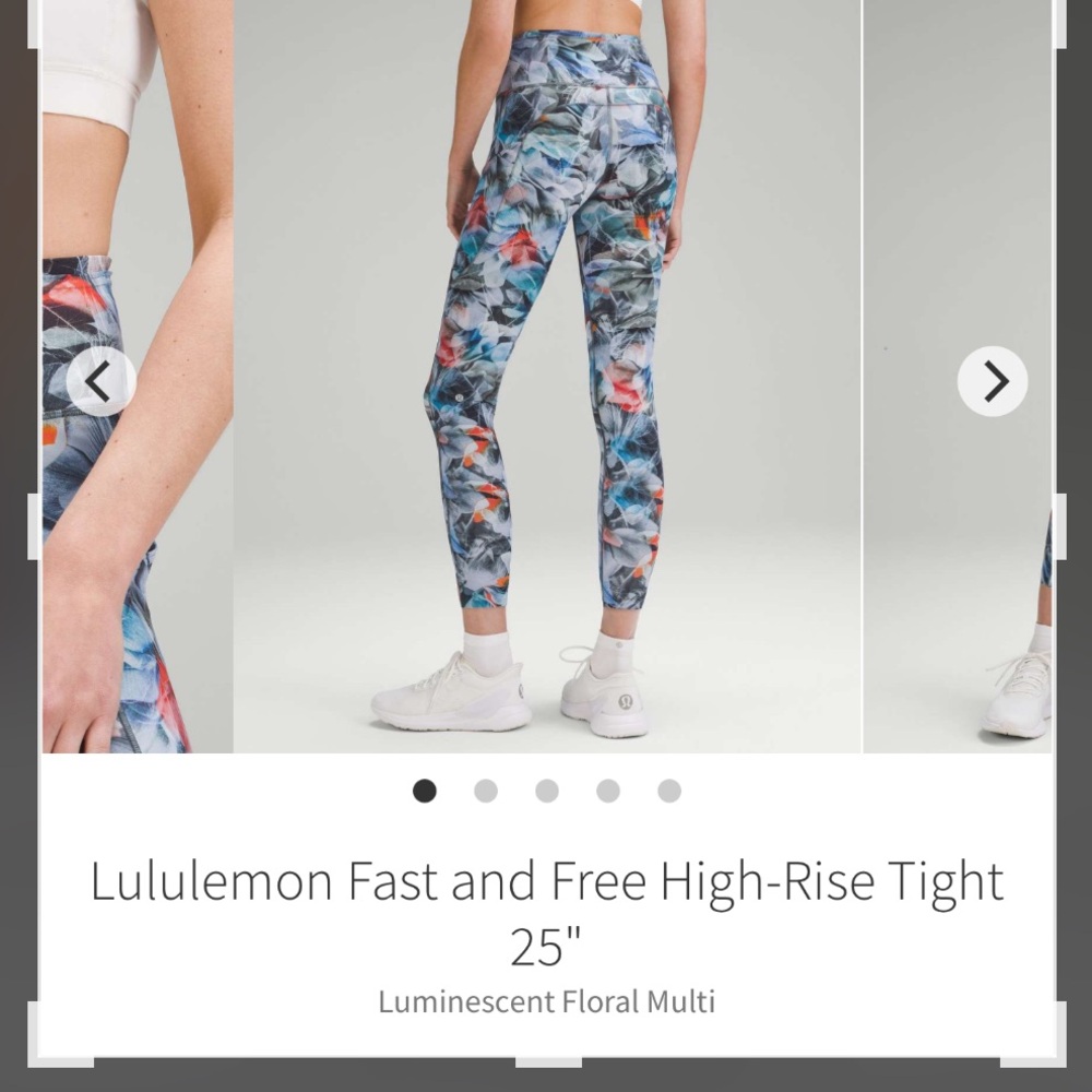 Fast and Free Size 8 25” inches inseam. Luminescent Floral Multi.